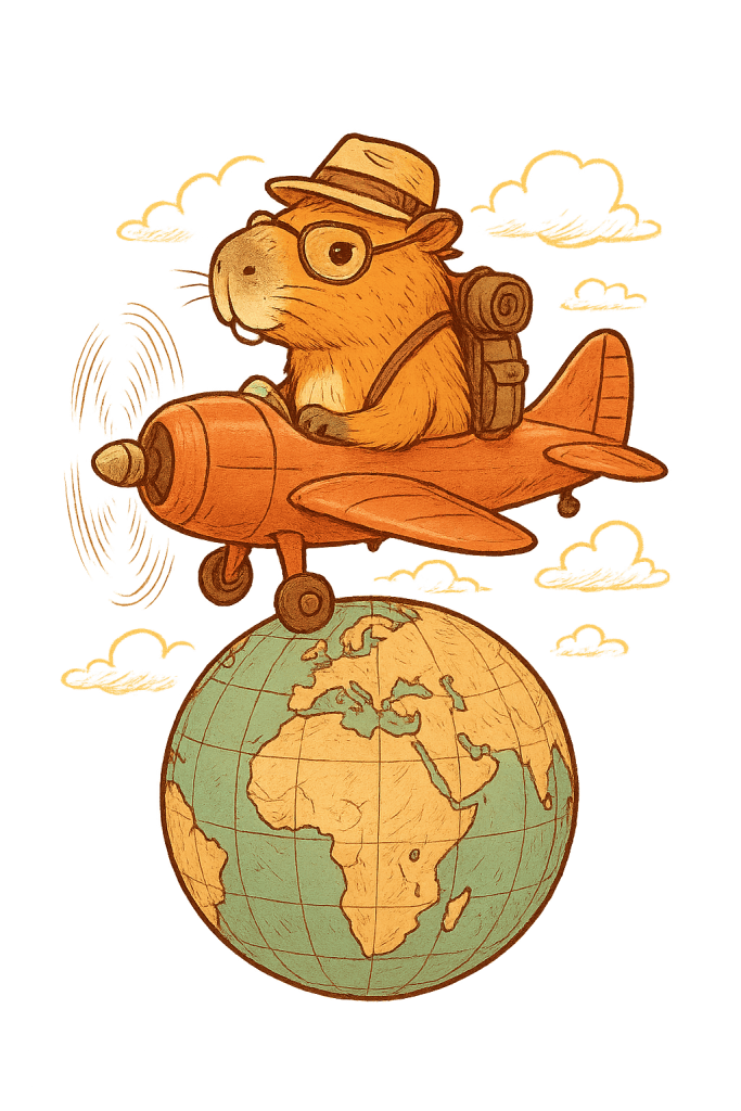 Liquirizia vola sul mondo e sulla mappa dei viaggi